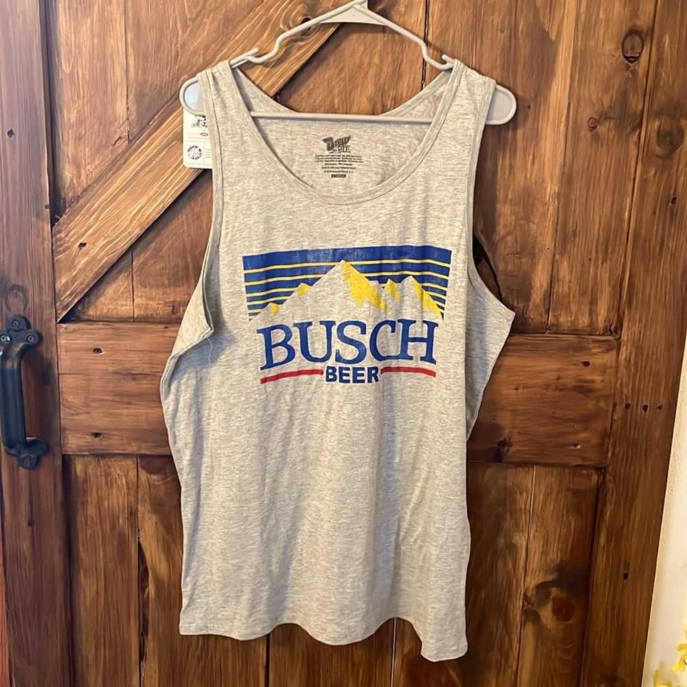 Busch Beer Mens Tank Top NWT XL Brew City